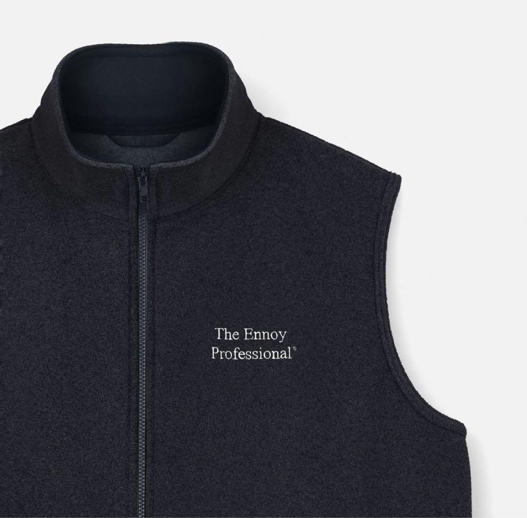 ENNOY FLEECE VEST ブラック フリース