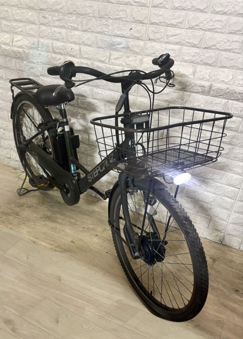 ✨人気ステップクルーズ✨錆ないチェーン✨自動充電✨長距離✨ブリヂストン電動自転車