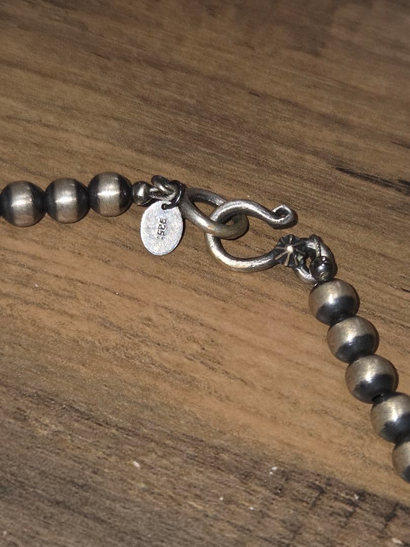 6㍉40㌢いぶし Navajo Pearl Necklace