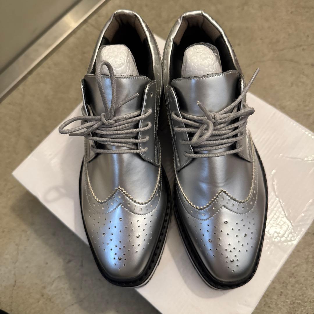 セントアンドリュース ゴルフシューズ スパイクレス シルバー