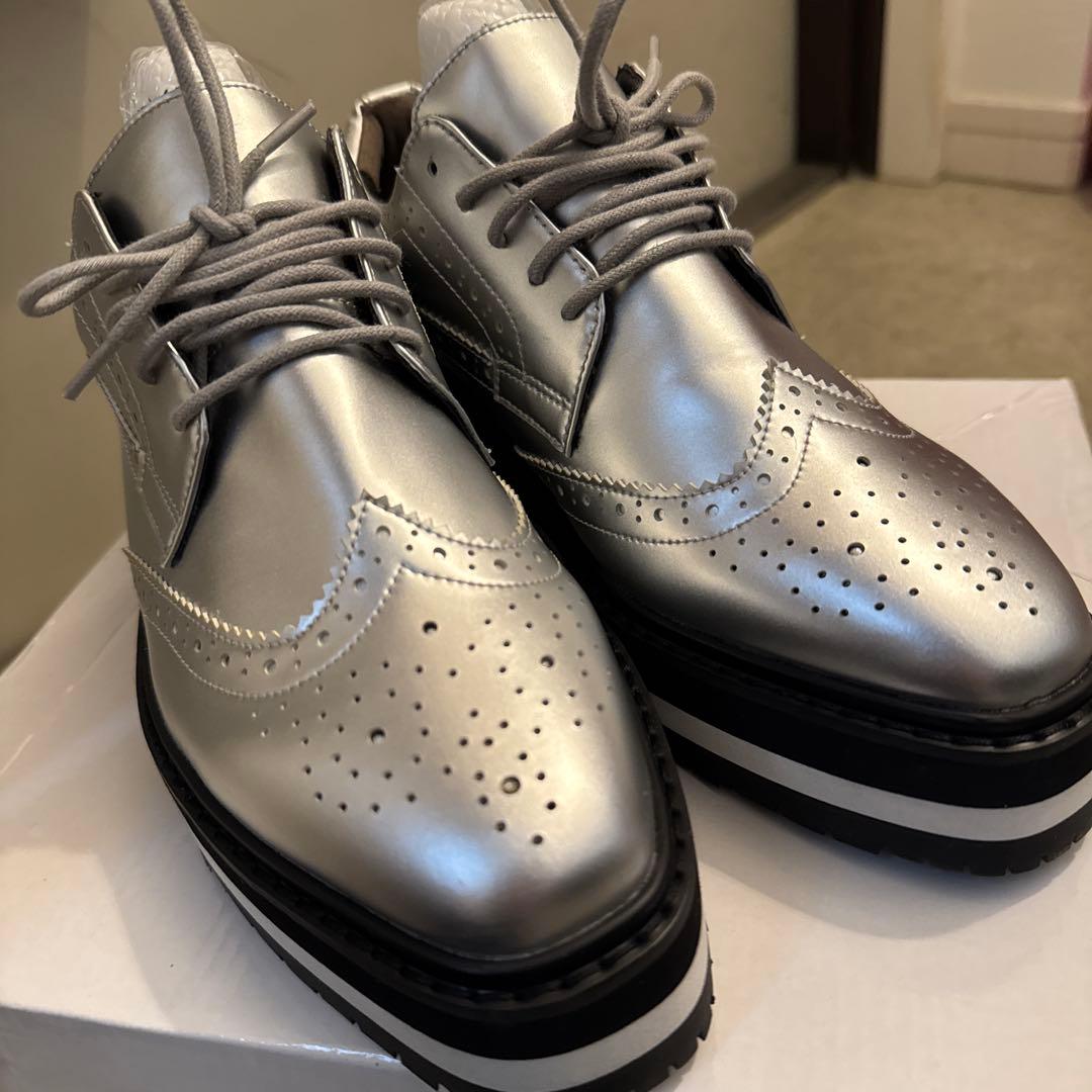 セントアンドリュース ゴルフシューズ スパイクレス シルバー