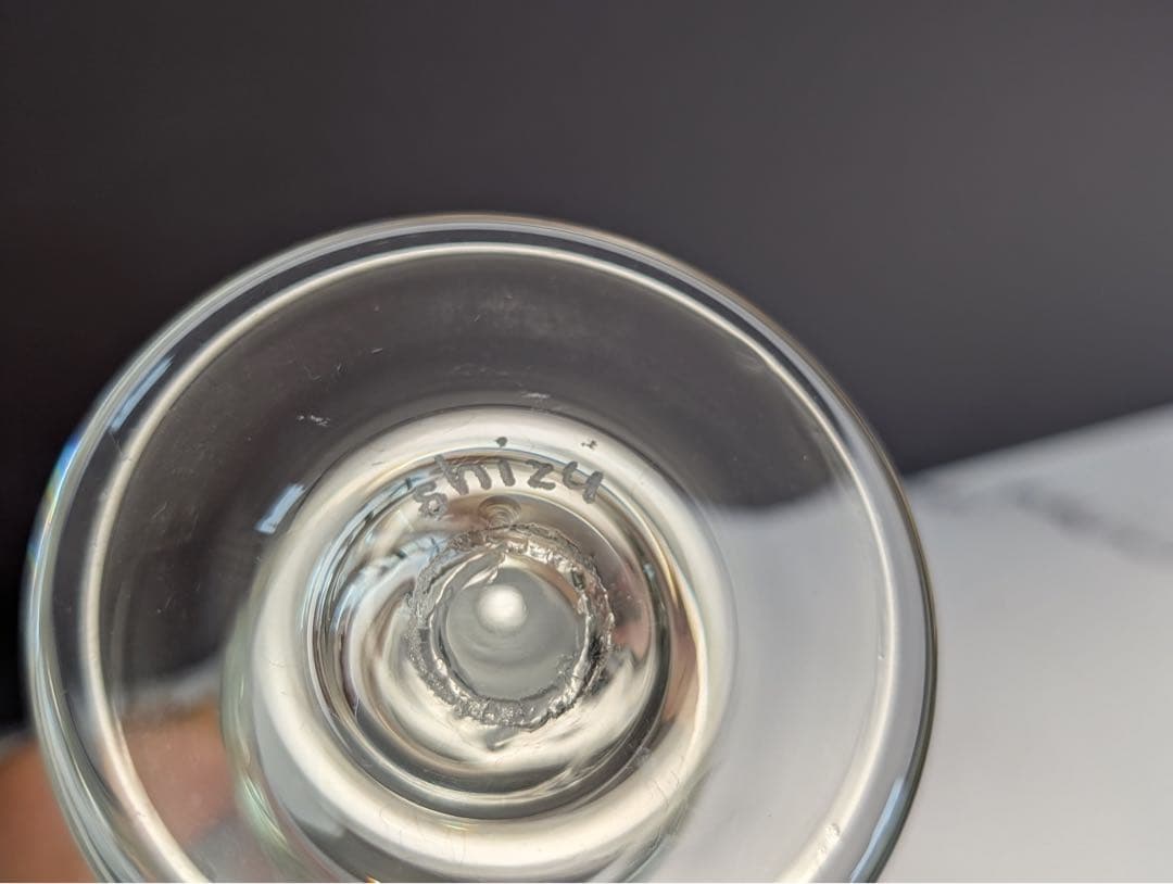 舩木倭帆（ふなきしずほ）作　ガラス製ワイン・ショットグラス 2個セット