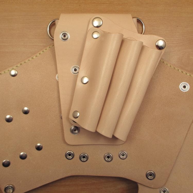 特別価格　ヌメ革ナチュラル　６丁　 ブラシケースセット　SCBC-223/NB1