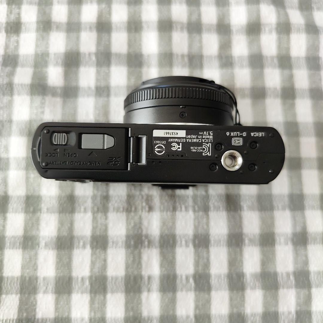 美品！ Leica ライカ D-LUX6セット 本革ハーフケース、予備Batt付