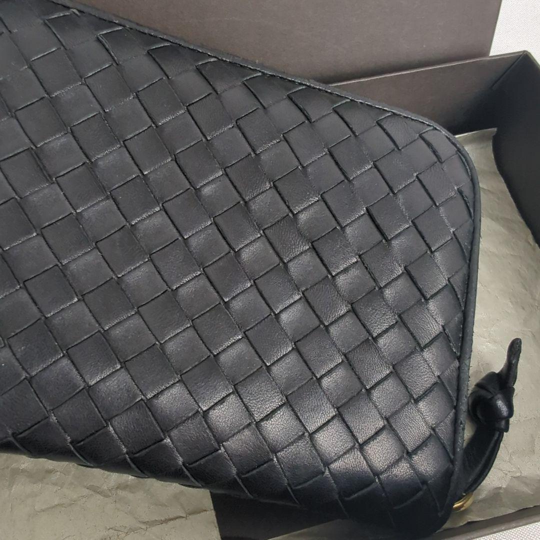 【美品】BOTTEGA VENETA イントレチャート 長財布 ジップ ジッピー