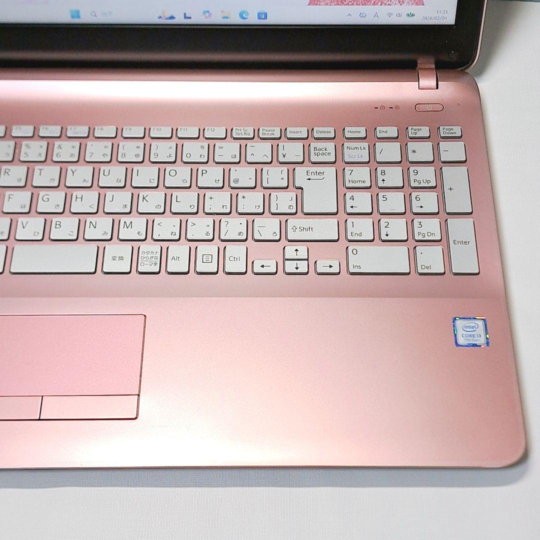 【ピンクVAIO】SONYノートパソコン i3/SSD Windows11