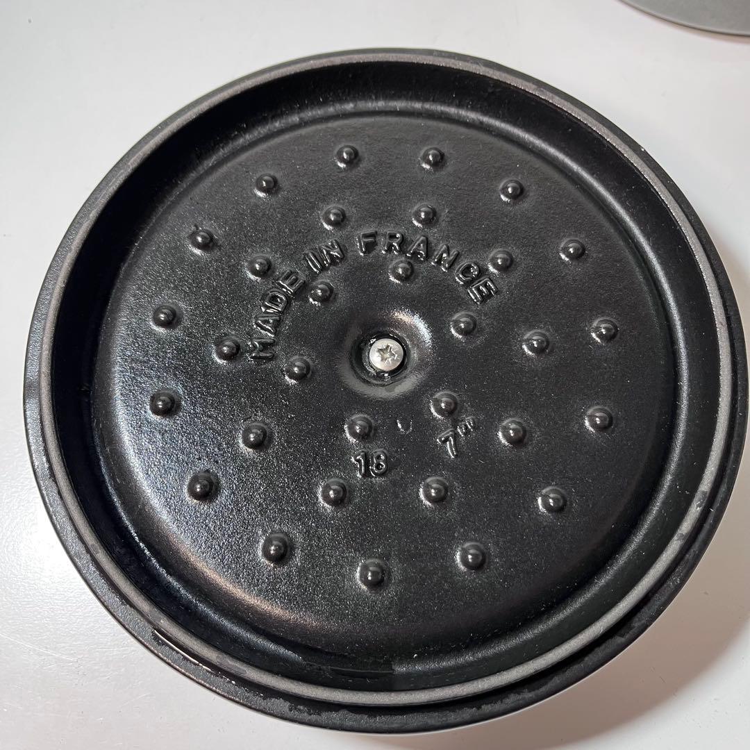 ストウブ ピコ・ココット ラウンド 18cm グレー ホーロー 鍋 STAUB