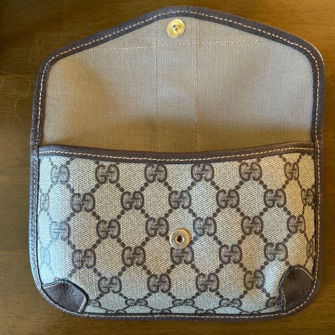 GUCCI GGキャンバス 薄型ポーチ