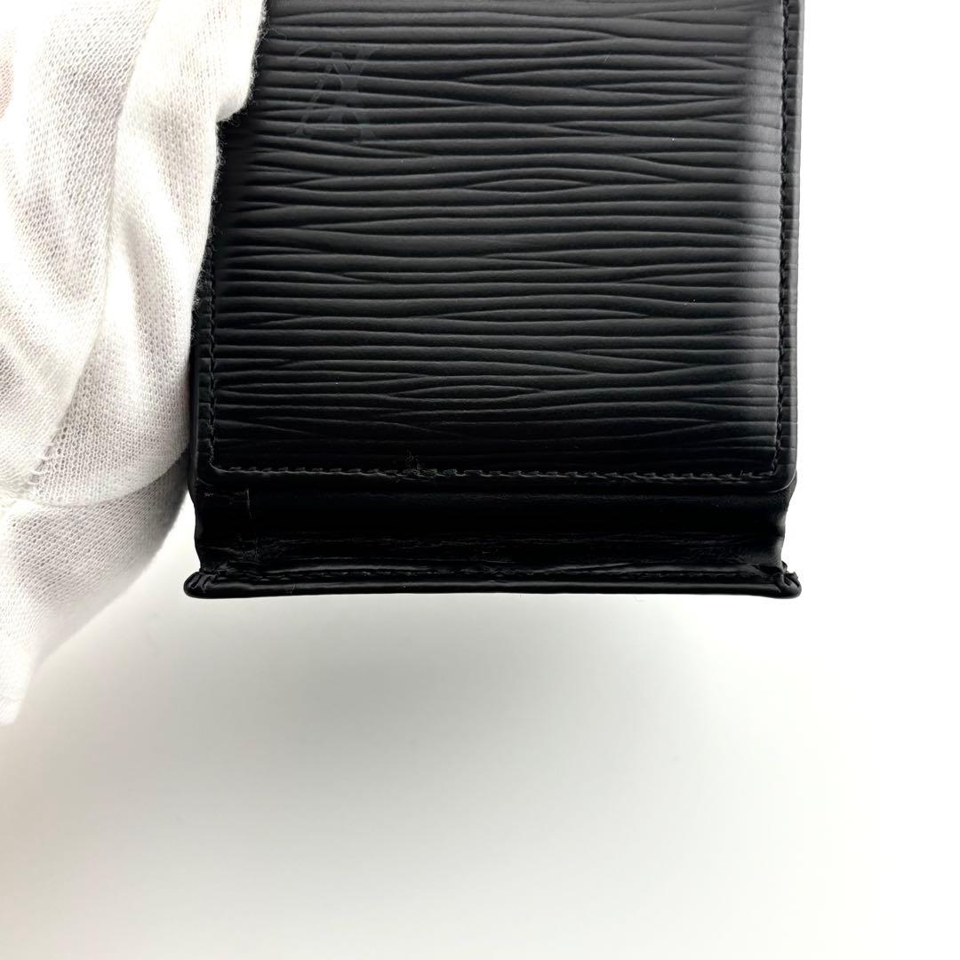 【美品】ルイヴィトン　ポルトモネボワット　エピ　ケース　小銭入れ　黒