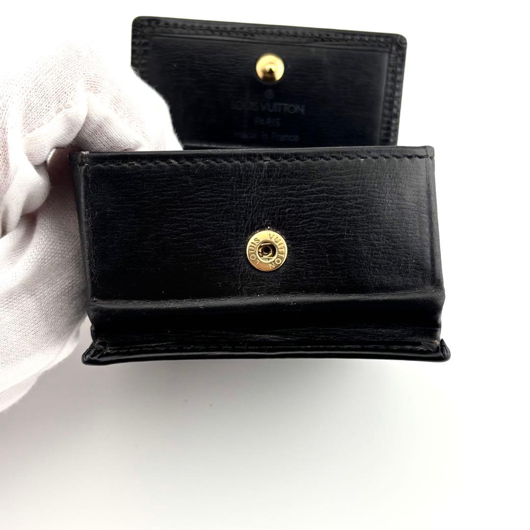 【美品】ルイヴィトン　ポルトモネボワット　エピ　ケース　小銭入れ　黒
