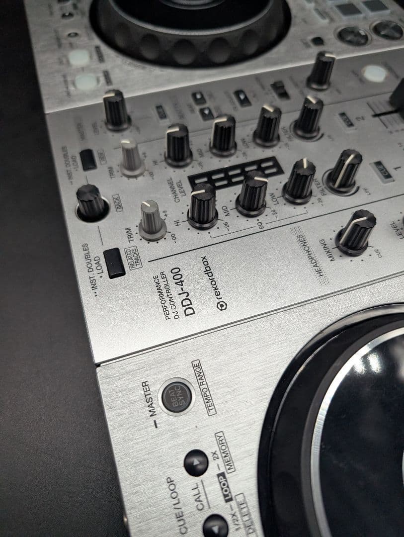 Pioneer DDJ-400 DJコントローラー　限定カラー　シルバー