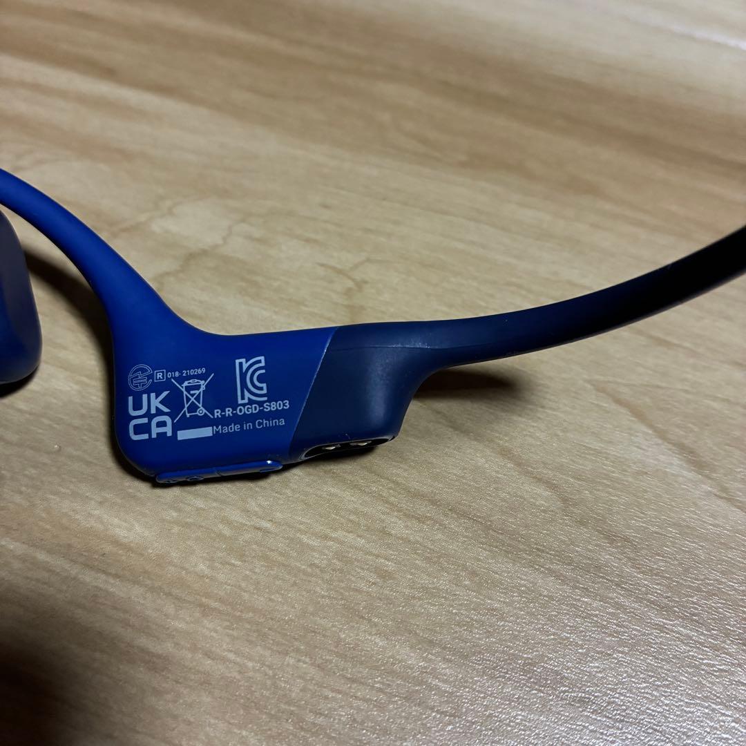 shokz OpenRun S803 ブルー 充電ケーブル付き