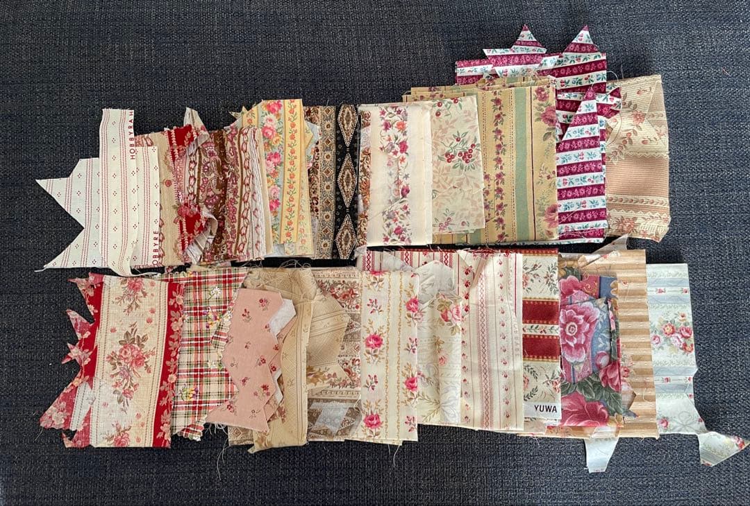 （478）ヘキサゴン 正六角形 パッチワーク 製作途中 カット布