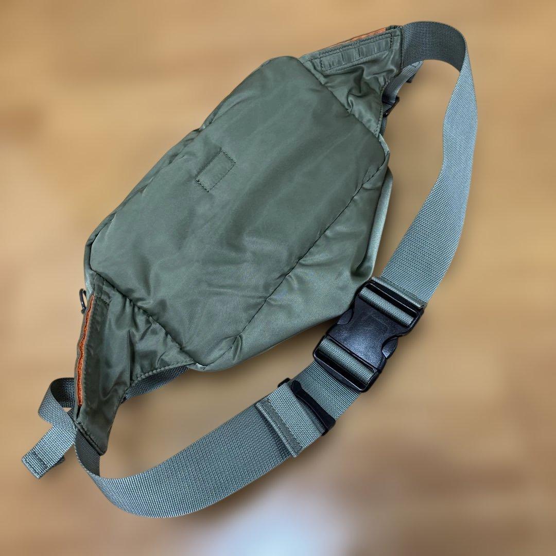 3way ポーター タンカー　セージグリーン　ボディバッグ　ウエストバッグ