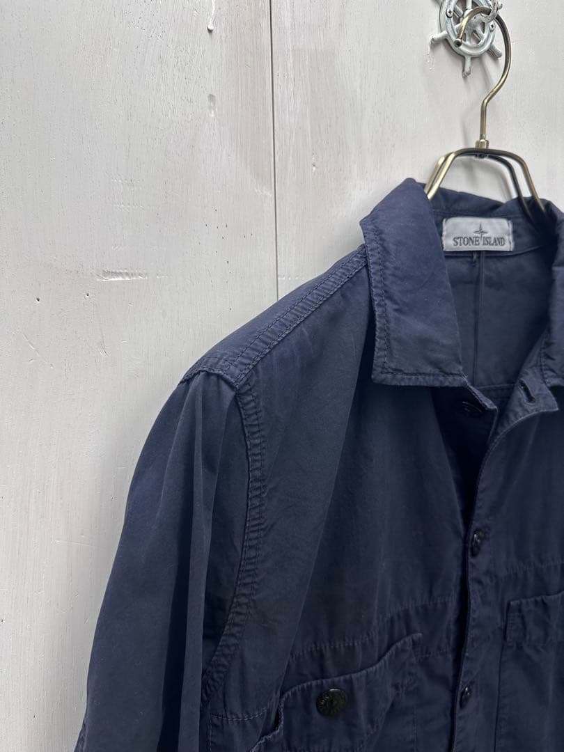 【新品未使用】STONE  シャツジャケット M ネイビー