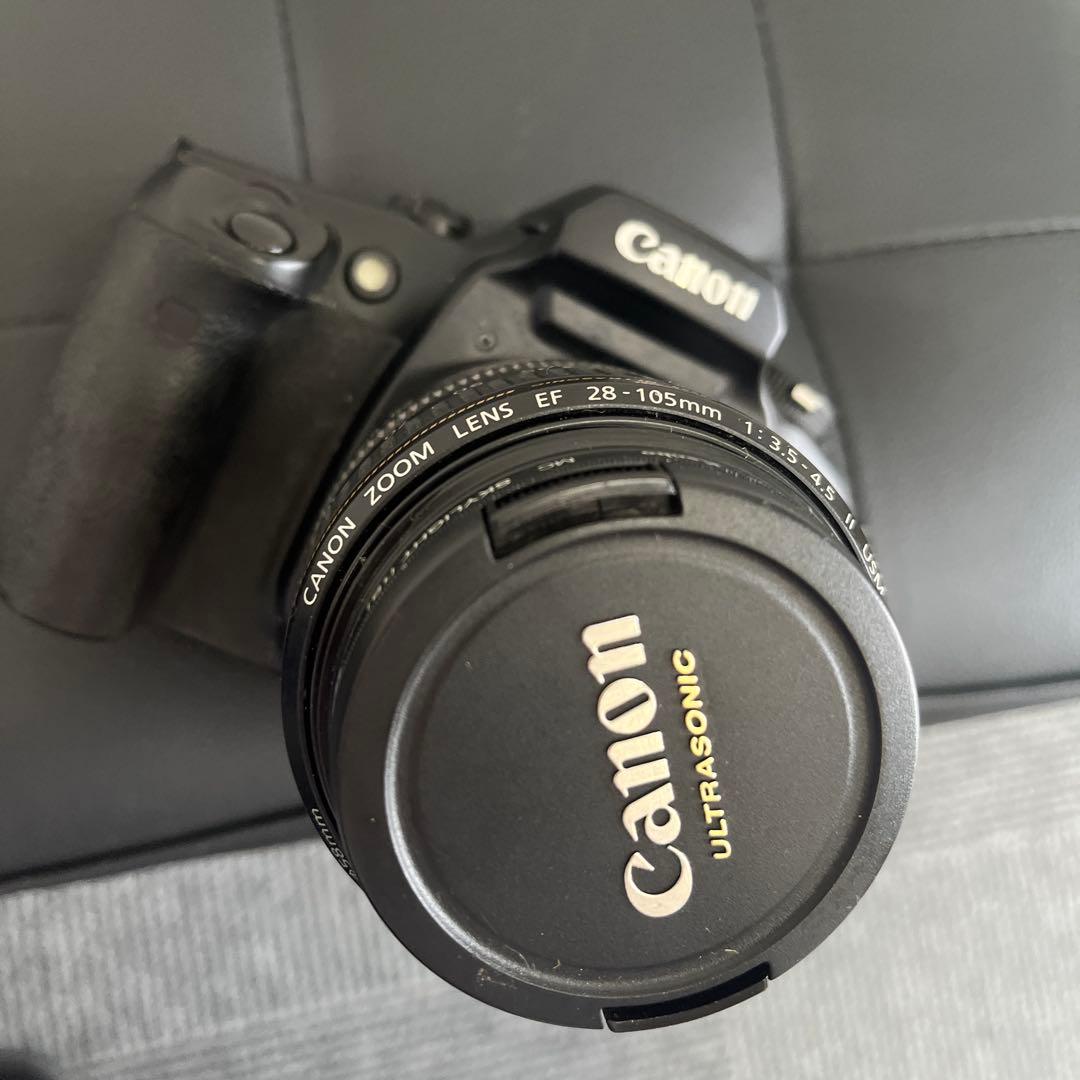 ジャンク品 cannon キャノン EOS 一眼レフフィルムカメラ レンズ付き