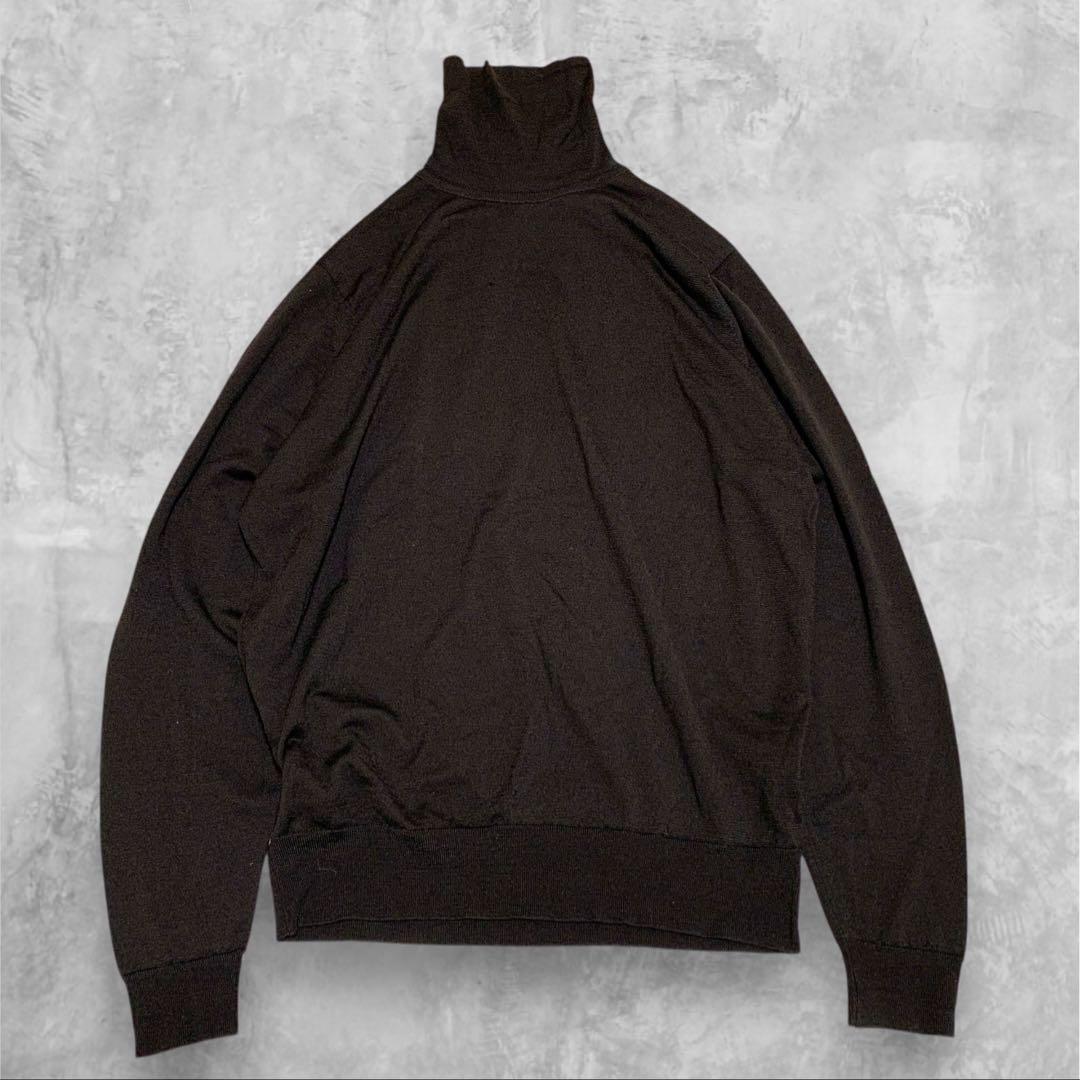 【メリノエクストラファイン】JOHN SMEDLEY　長袖タートルネックニット