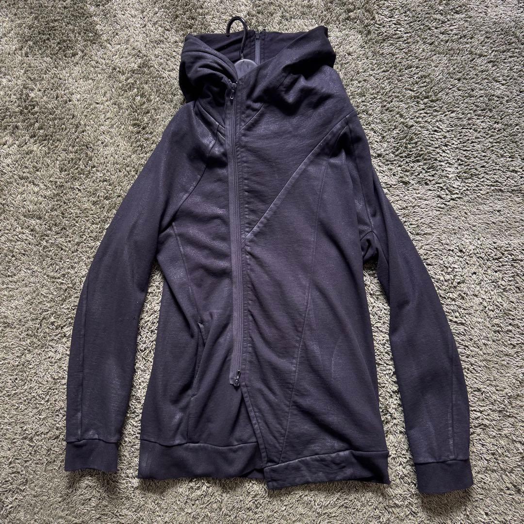 【ユリウスJULIUS APCLPSジオメトリックコーティングパーカーサイズ1】