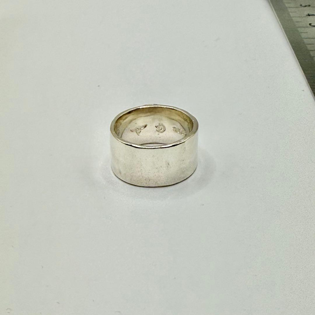 タディ&キング　k18メタル付平打リング　約14号