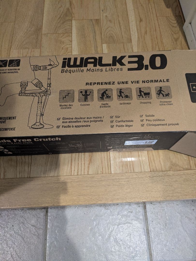 ハンズフリー 松葉杖 アイウォーク フリー 骨折 リハビリ 義足