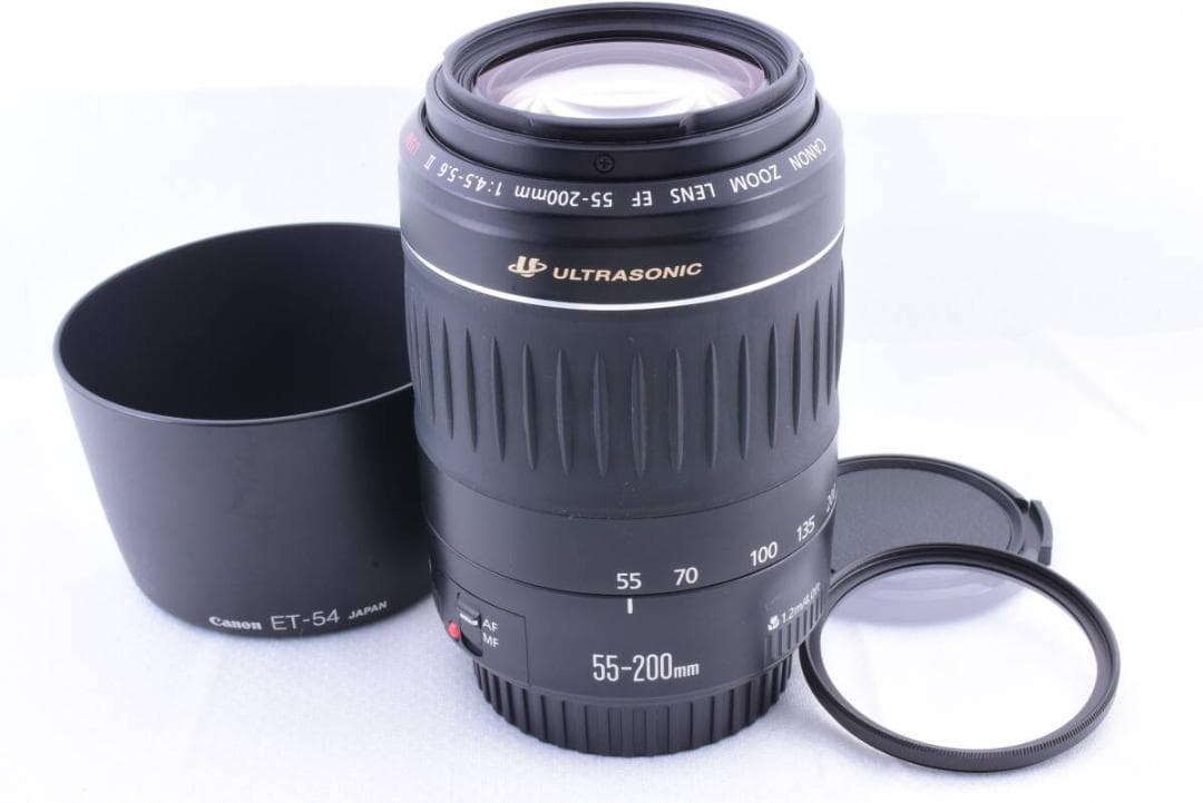 【望遠】Canon キヤノン EF 55-200mm II USM レンズフード