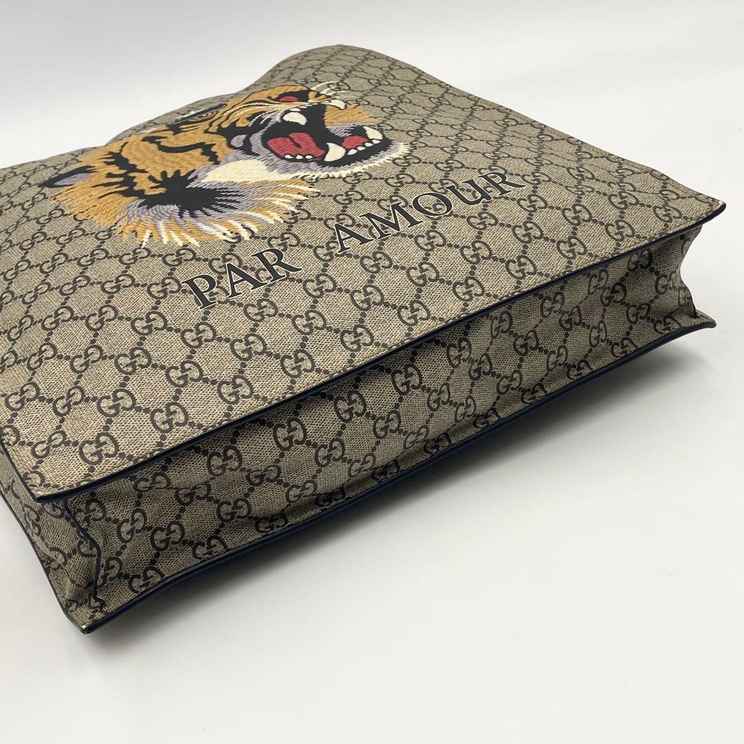 レア•極上✨GUCCI グッチ トートバッグ GGスプリーム 2way タイガー