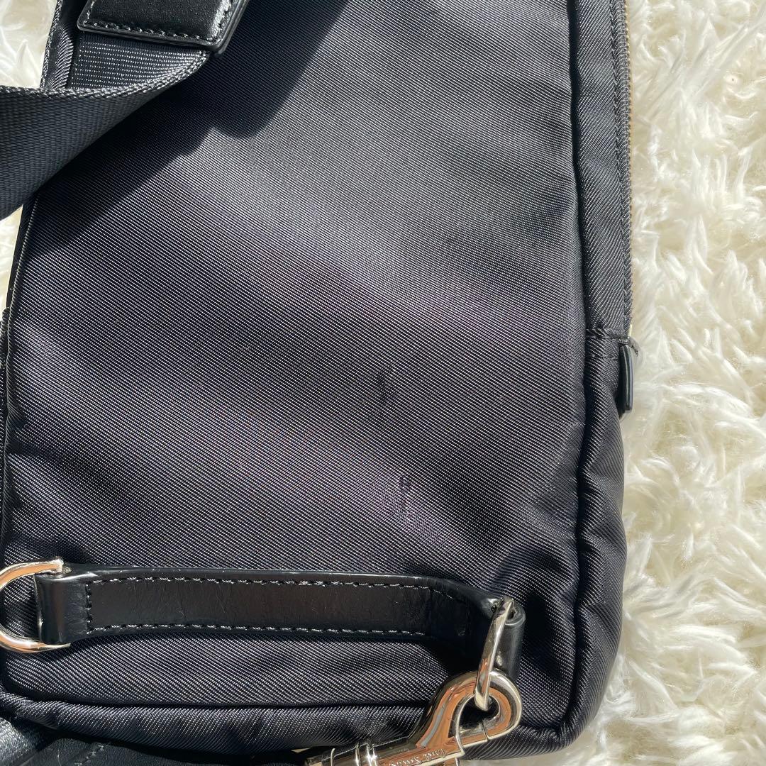 ポールスミス ボディバック ショルダーバッグ レザー ロゴ マルチストライプ