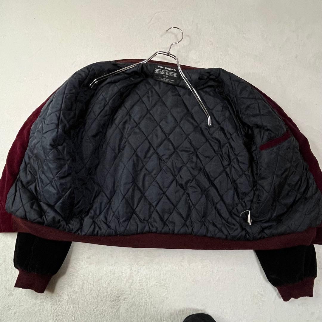 TEN CARAT U.S.S. MIDWAY スカジャン L ボルドー×黒