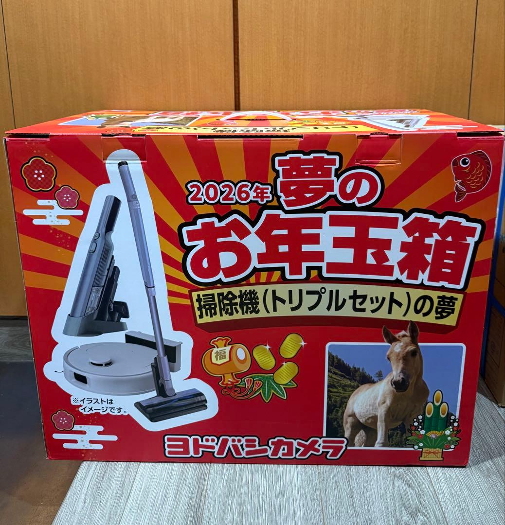 ヨドバシカメラ　夢のお年玉箱2026 掃除機（トリプルセット）の夢