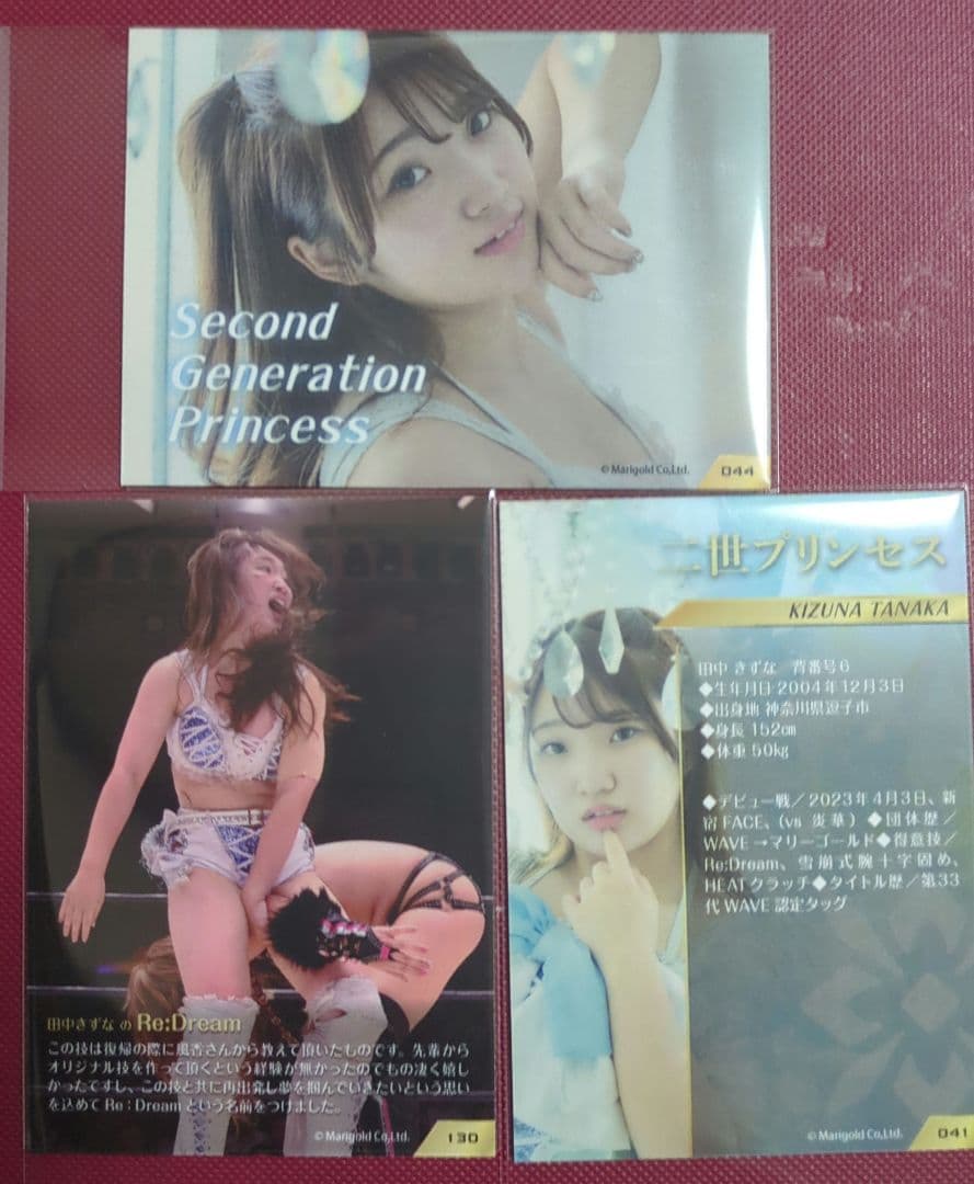 MARIGOLD 田中きずな 公式トレーディングカード 直筆サインカード