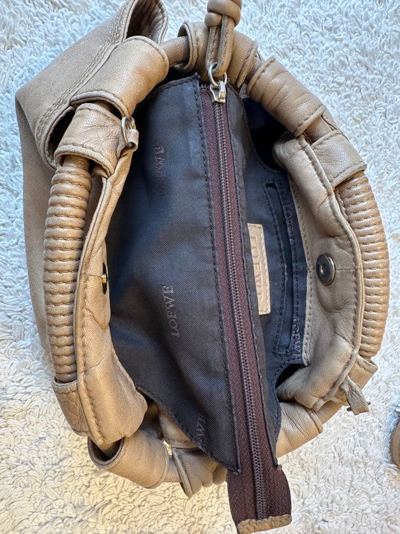 LOEWE/ロエベ/ハンドバッグ/ナッパアレイ　ゴールド