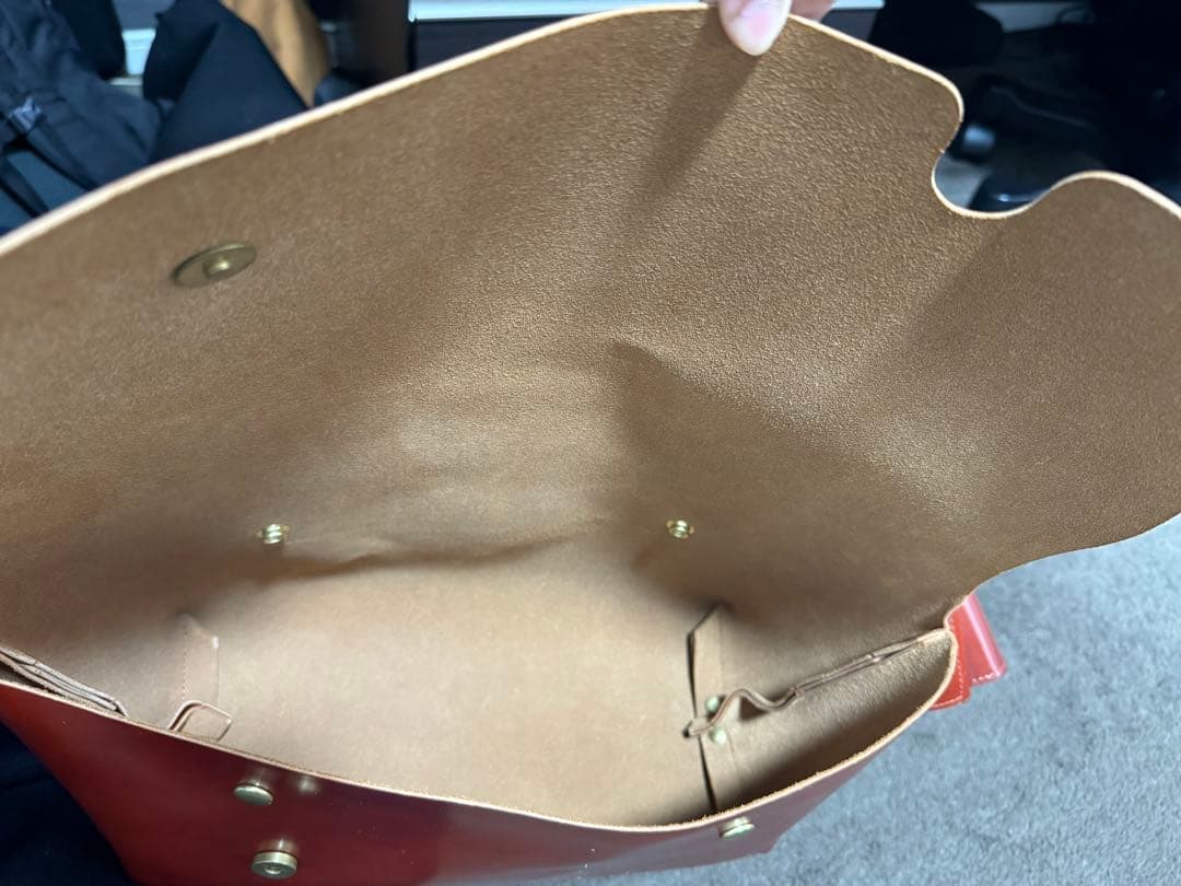 極美品　uni&co サイズS キャメル　レザーストラップ　カバー付き