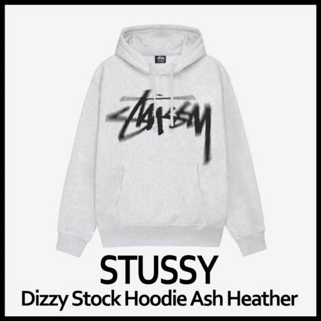 STUSSY Dizzy Stock Hoodie アッシュヘザー