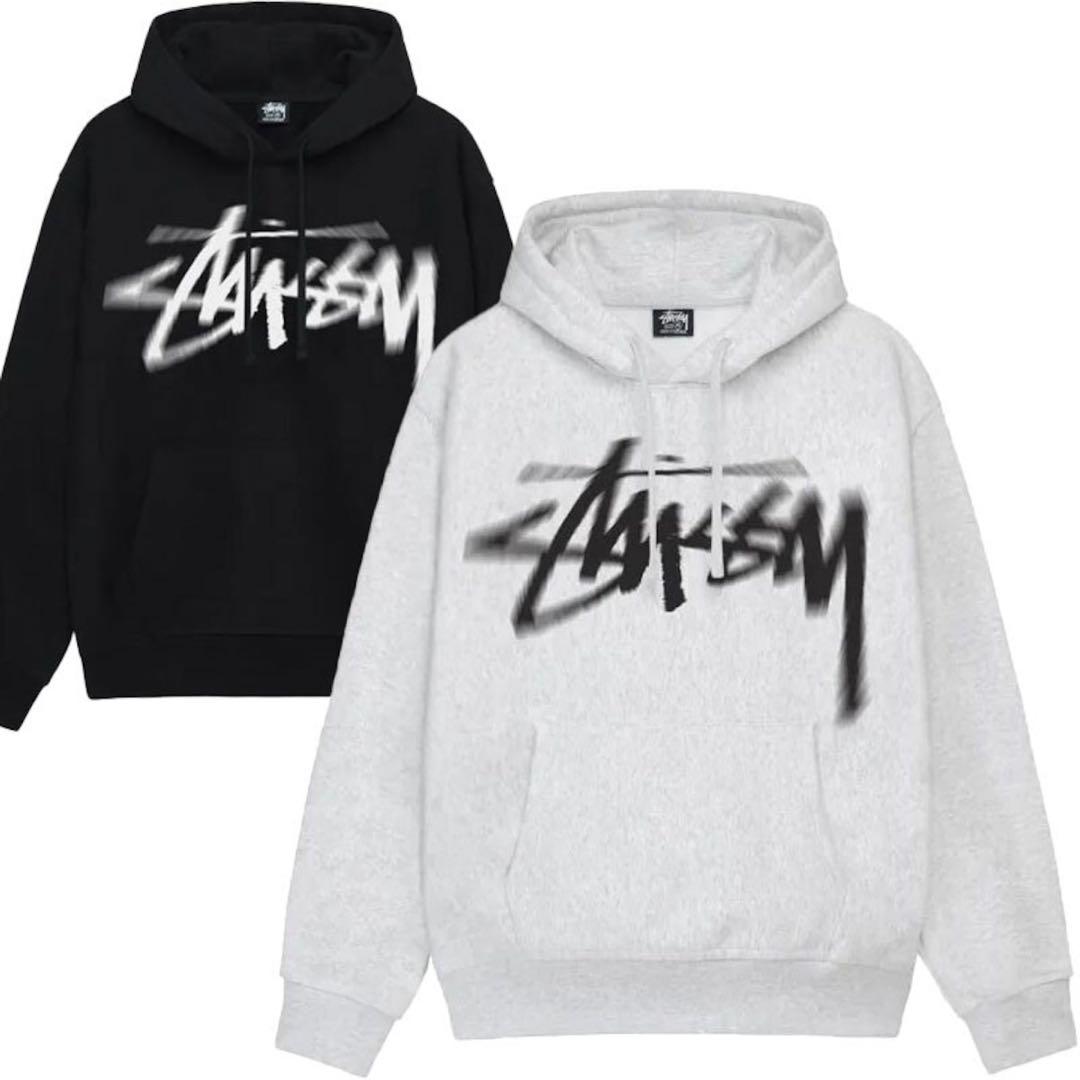 STUSSY Dizzy Stock Hoodie アッシュヘザー