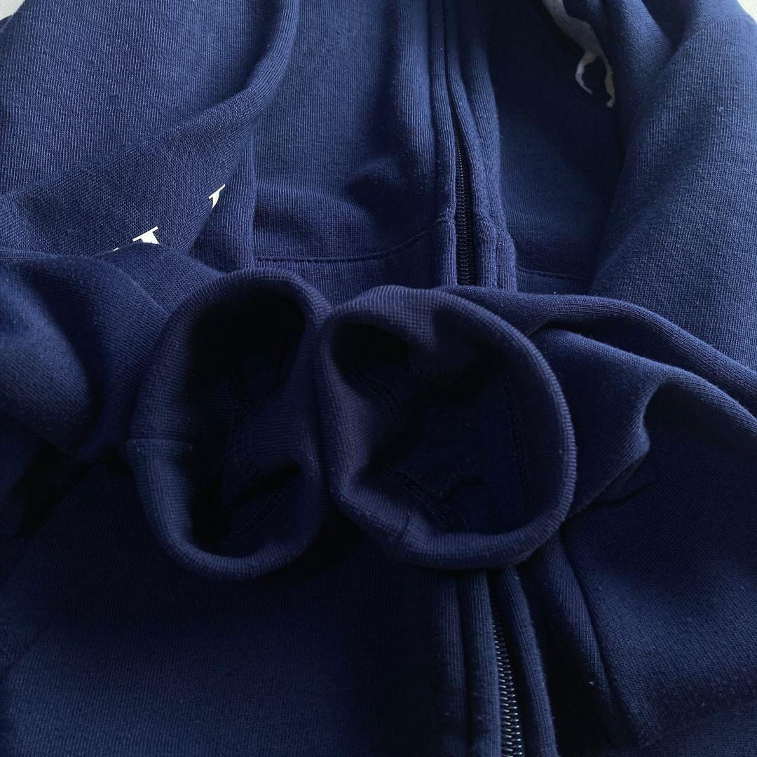 極美品 ポロラルフローレン ジップパーカー ビッグポニー刺繍 ロゴ ネイビー