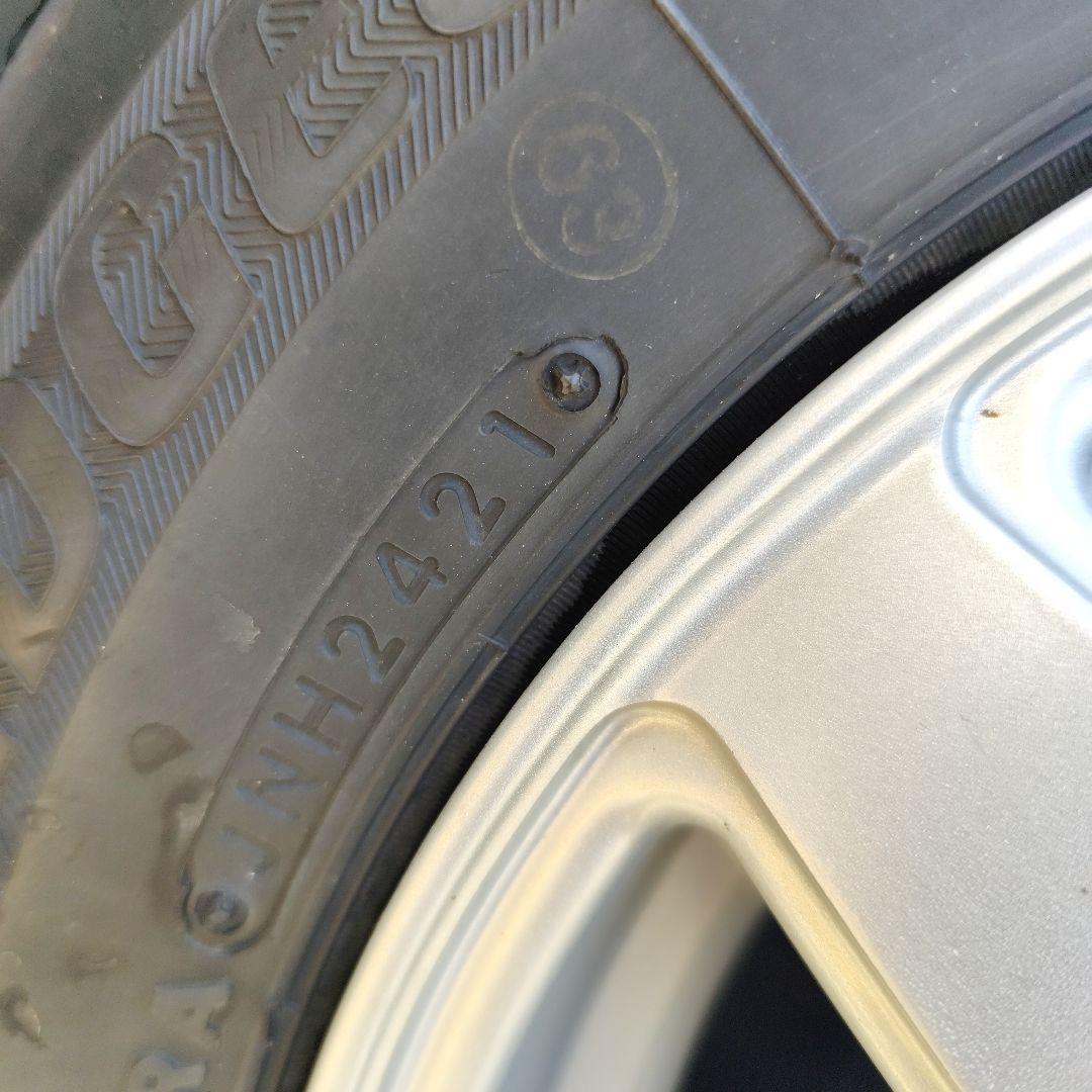 ①ブリヂストン W300 145R12 タイヤ×アルミ セット品 ２本