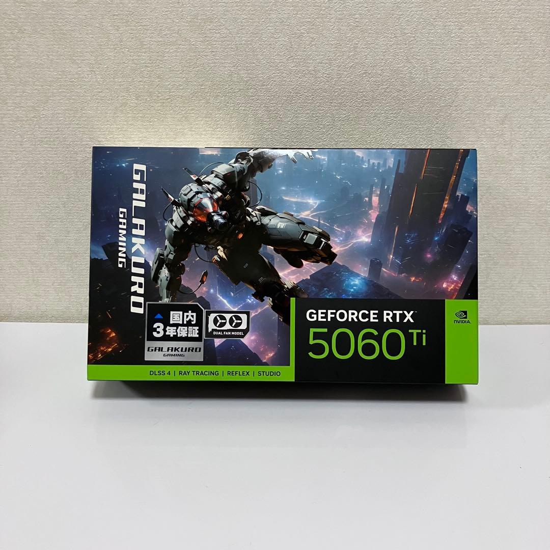 【新品】GeForce RTX 5060 Ti 16GB DDR7メモリ