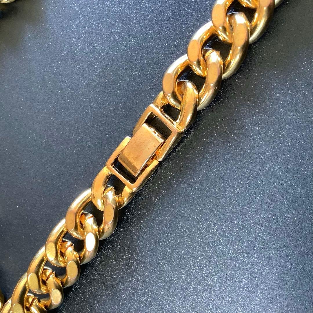 ヴェルサーチ VERSACE メドゥーサ メダル コンビ 喜平 ネックレス