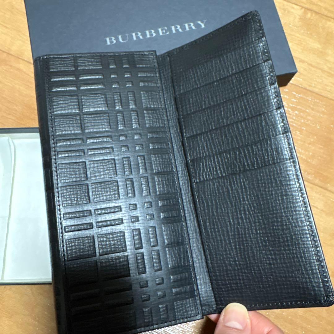 新品未使用⭐︎BURBERRY ブラックレザー 長財布