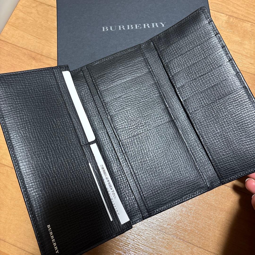 新品未使用⭐︎BURBERRY ブラックレザー 長財布