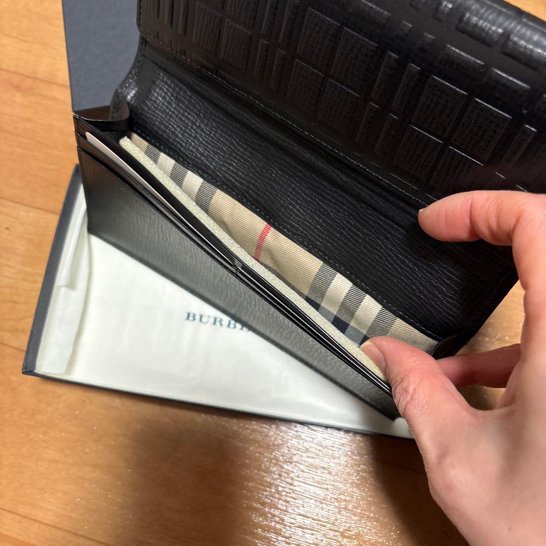 新品未使用⭐︎BURBERRY ブラックレザー 長財布