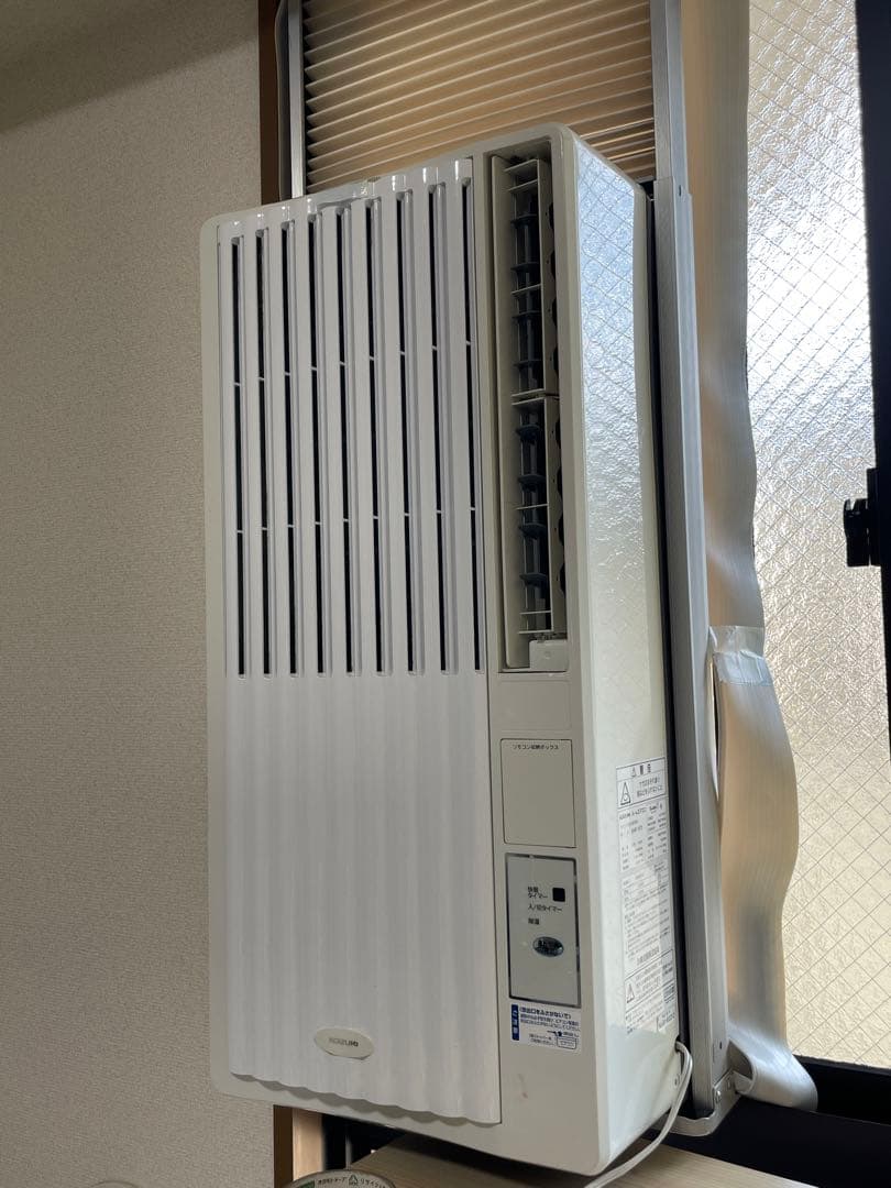 コイズミ 窓用窓枠エアコン ルームエアコン KAW-1973 2018年製