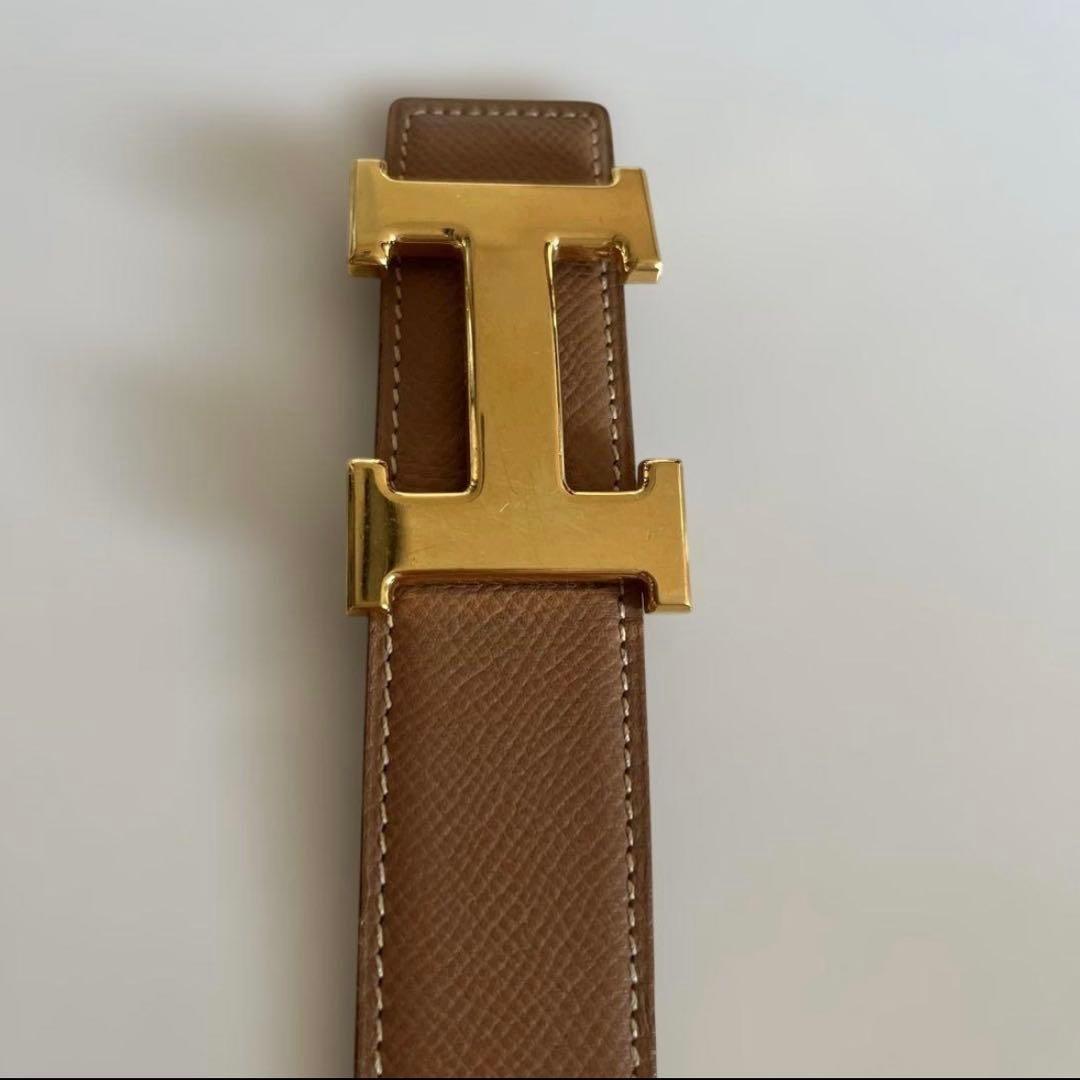 【HERMES 】ゴールド金具・リバーシブル【70】