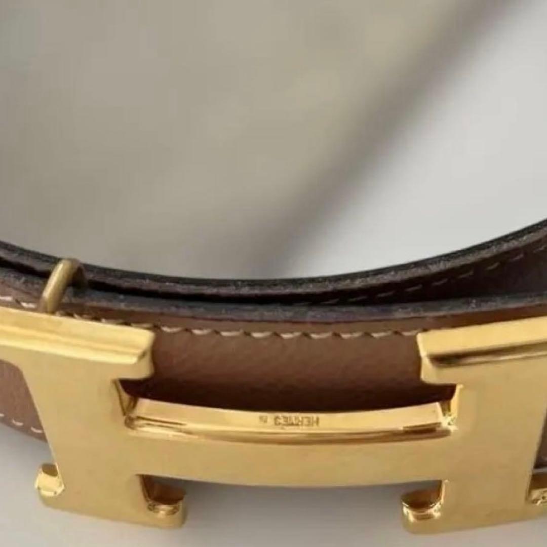 【HERMES 】ゴールド金具・リバーシブル【70】