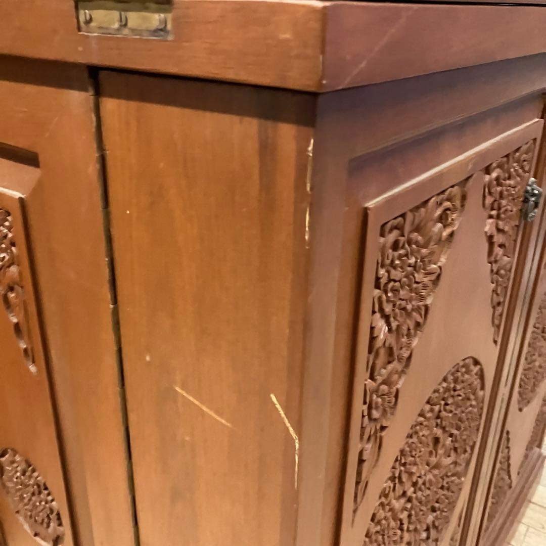 バーカウンター　海外製　レトロ　アンティーク　キャスターあり