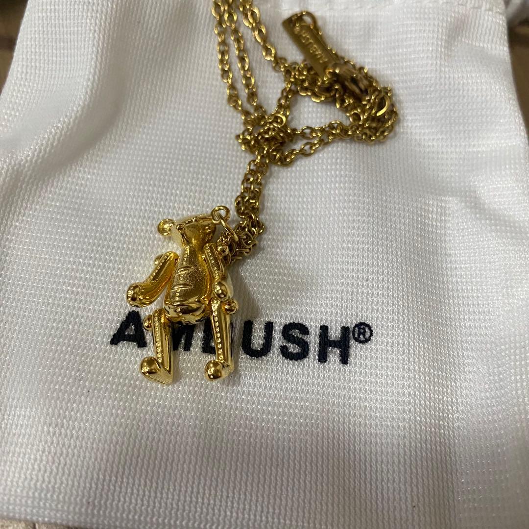 AMBUSH テディベア ネックレス ゴールド