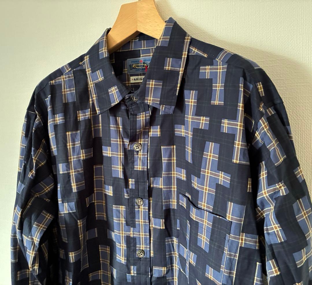 新品　BLUEBLUE インディゴシャツ　M