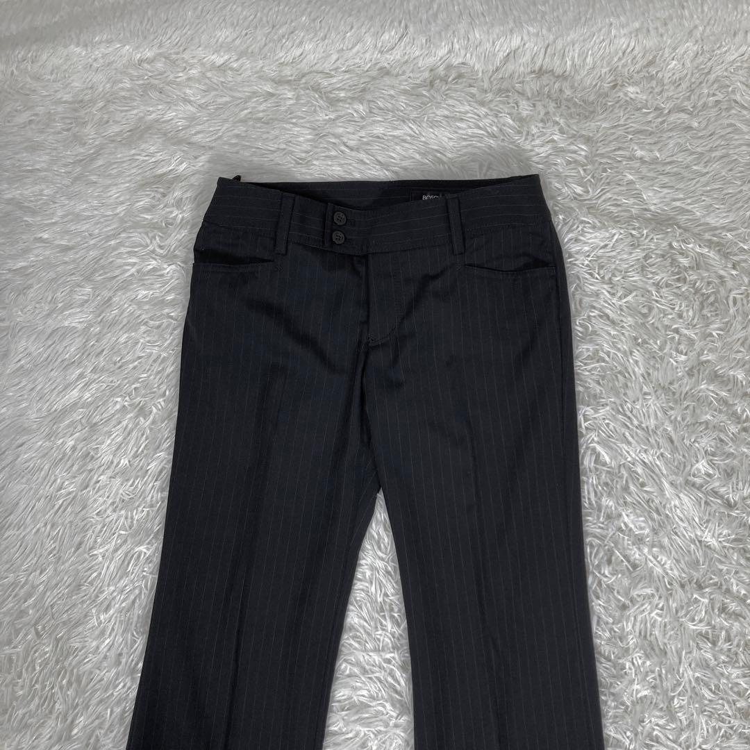 極美品　BOSCH スーツ3点セット　ウォッシャブル　ストライプ　S