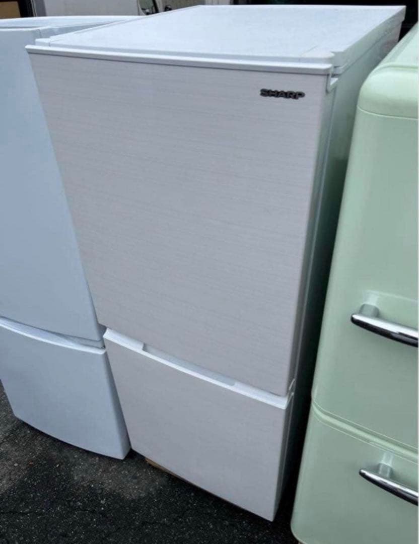 【高年式】2021年式 152L 2ドア冷蔵庫 シャープ SJ-D15G-W
