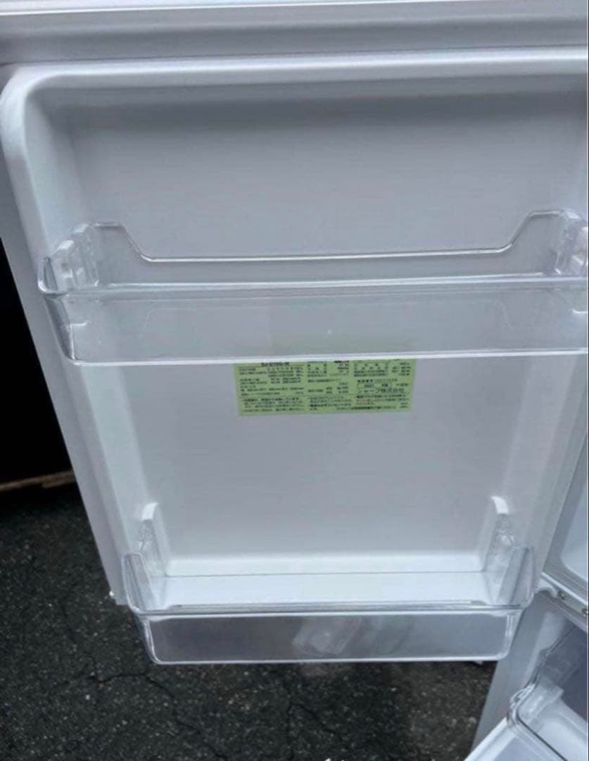 【高年式】2021年式 152L 2ドア冷蔵庫 シャープ SJ-D15G-W